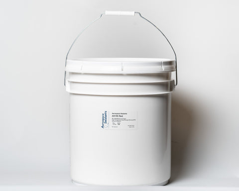 AS159 Red Silicone RTV Adhesive Sealant 5 Gallon Pail